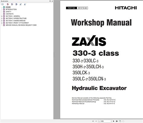 Hitachi Zx Class Excavator Workshop Manual Pdf