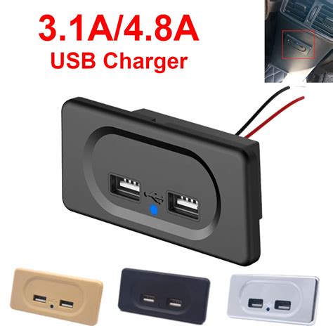 3 1A podwójne gniazdo ładowarki samochodowej USB 12V 24V dla motocykli