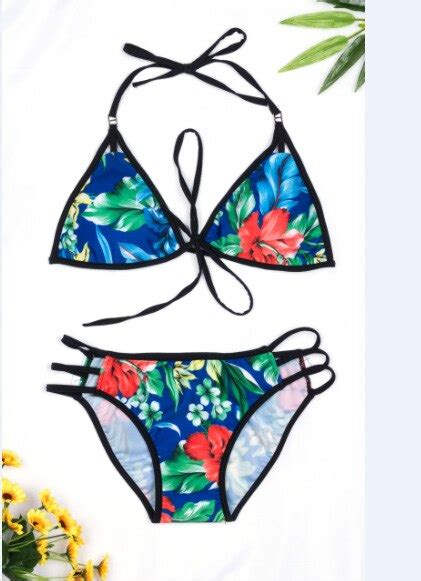 Sexy Bikini Swimwear Women Print Bikinis Two Piece Vicedeal