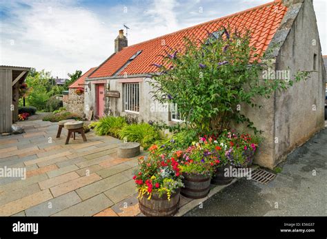 Fordyce Village The Joiners Workshop Aberdeenshire Scotland Stock Photo