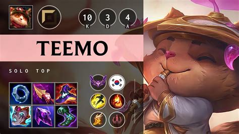 Teemo Top Vs Gangplank Dominating Kr Master Patch Youtube