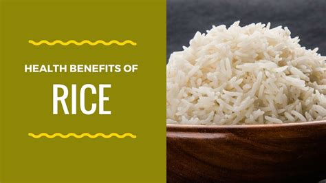 Amazing Health Benefits Of Rice Benefits Of Rice Youtube