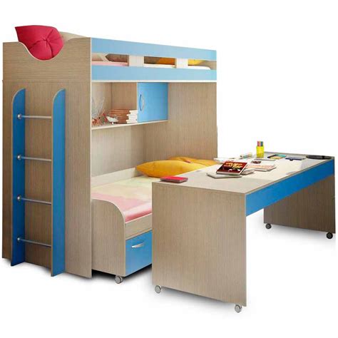 Двухъярусная кровать со столом внизу Funky Kids-22 Св (фанки Кидз-22 Св ...