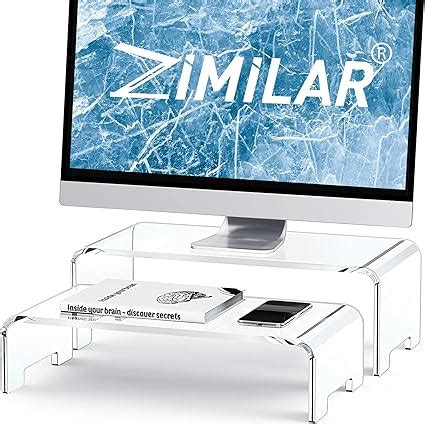 Amazon Zimilar 2 Pack Monitor Stand Riser Acrylic Computer Stand