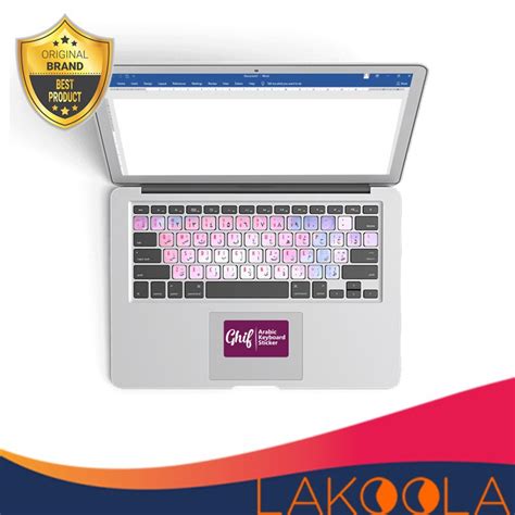 Jual Stiker Keyboard Arabic Huruf Hijaiyah Tempelan Megetik Arab