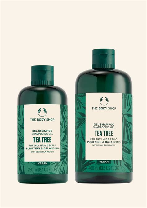 Tējas koka attīrošs un līdzsvarojošs šampūns The Body Shop