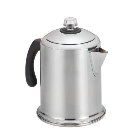 Farberware S Steel 8 Cup Coffee Maker Percolator Stove Top Brewer Maker Moka Pot Ebay