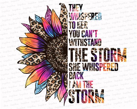 They Whispered To Her You Cannot Withstand The Storm Back She Etsy