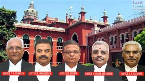 Full Bench Of Madras Hc Rules In Favour Of Original Jurisdiction Of