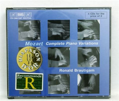 Ronald Brautigam Mozart Complete Piano Variations Bis Xcds Nm Ebay