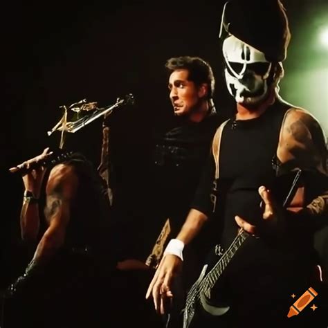 Scott Stapp With Papa Emeritus Iv On Stage On Craiyon