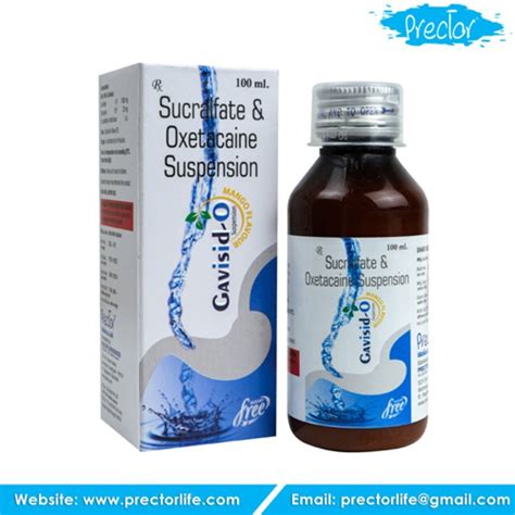 Brand Sucralfate Oxetacaine Suspension Packaging Type 200ml Bottle