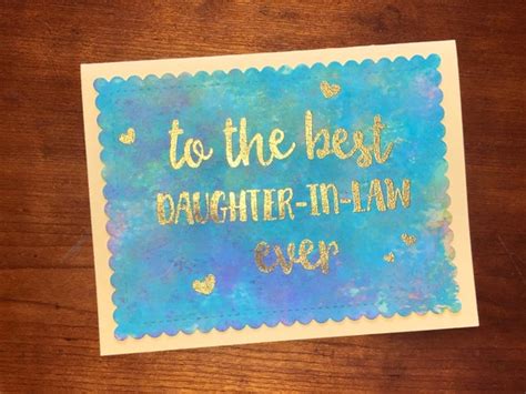 Daughter in Law Birthday Card Daughter-in-law Wedding Day - Etsy