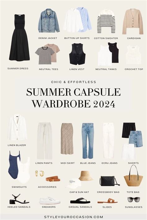 2024 Summer Capsule Wardrobe Easy Chic Outfits You Ll Love Artofit