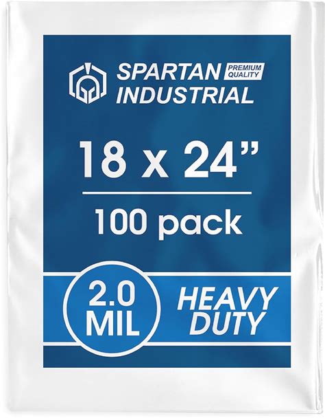 Amazon Spartan Industrial 18 X 24 100 Count 2 Mil Heavy Duty