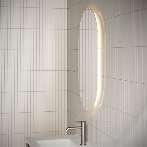 Pill Oval 600mm X 900mm Backlit Led Mirror With Polished Edge And Demi