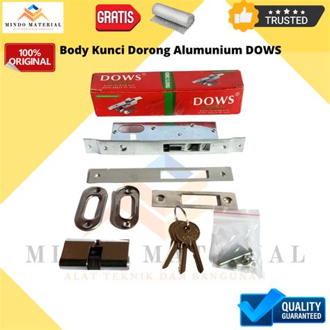 Jual Body Kunci Dorong Pintu Alumunium Sliding Door DOWS Shopee Indonesia