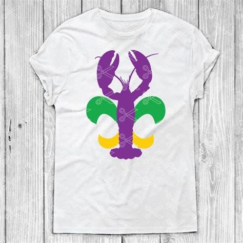 Crawfish Mardi Gras Svg Png Dxf Cut File