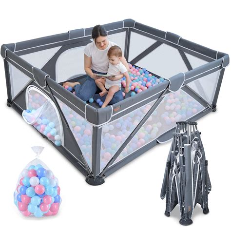 Foldable Baby Playpen Yobear Large Playpen For Babies And Toddlers