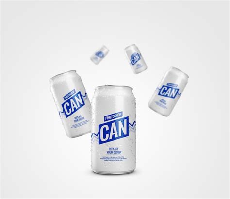 Premium Psd Soda Can Flyer Advertising Mockup