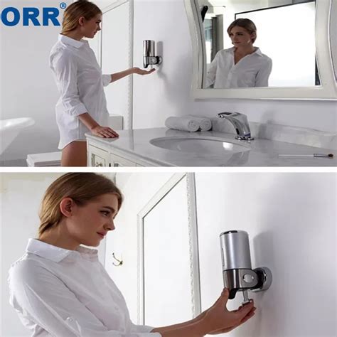 Аксессуары для ванной комнаты дозатор мыла настенный 500 мл Душ Ручная ...