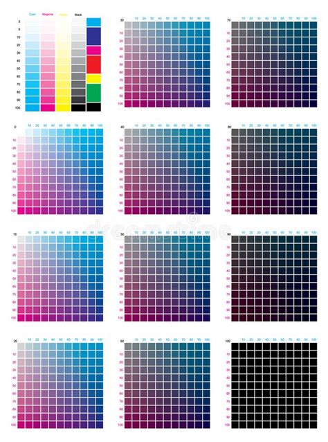 Cmyk Color Charts For Printing Intelliascse