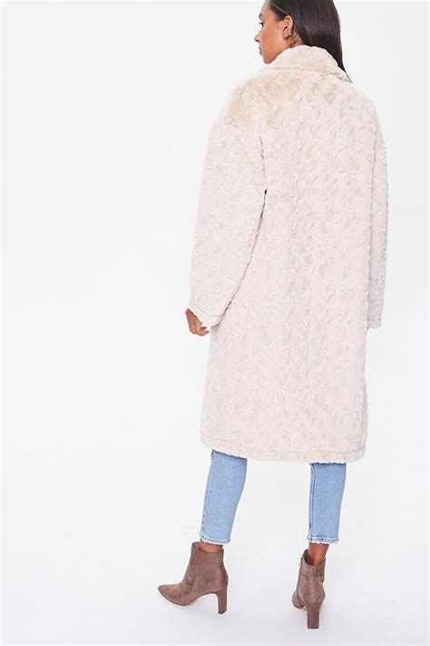 Faux Fur Longline Coat