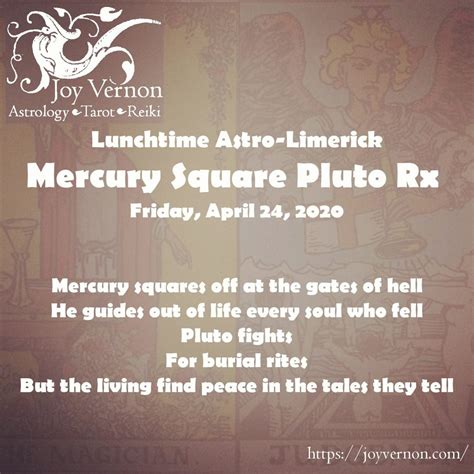 Mercury Square Pluto Retrograde Joy Vernon Astrology Tarot Reiki