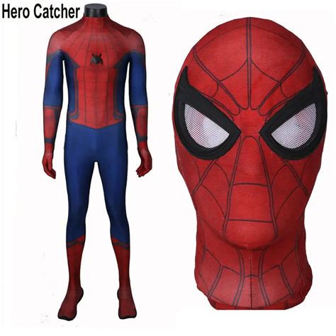 Hero Catcher High Quality Tom Holland Spiderman Costume Man Homecoming