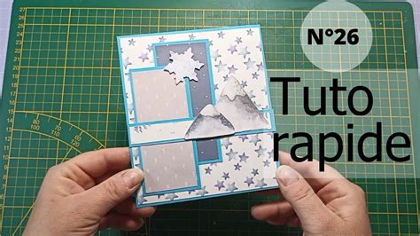 TUTO RAPIDE CARTE N26 SKETCH chute de papier facile débutante noël