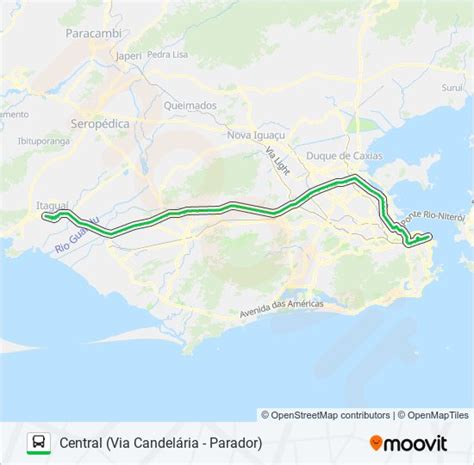 Rota da linha 112b horários paradas e mapas Central Via Candelária