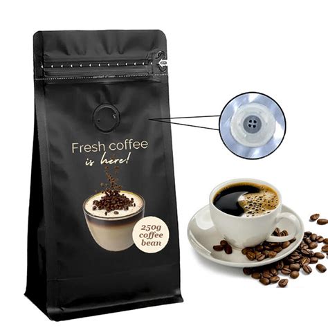 Buy Wholesale China Bio Pla Biodegradable Black Coffee Bags With Valve