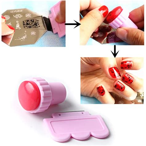 DIY Nail Art Stamper + Scraper, for Nail Stamping Template Nail Polish Stencil Konad Stamp Salon ...