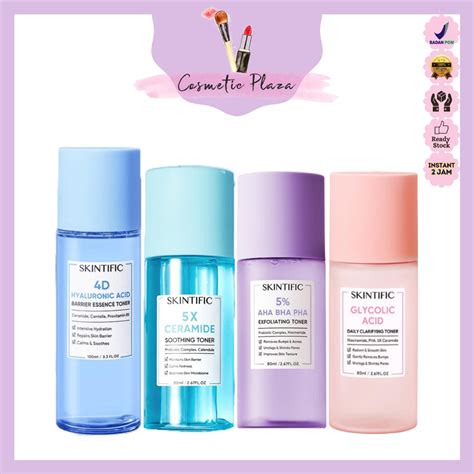 Jual SKINTIFIC Toner Series 5X Ceramide Soothing 4DHyaluronic Aha Bha