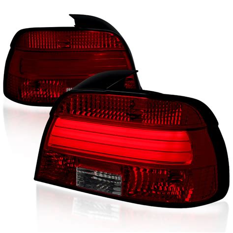 97-00 BMW 5 Series Led Tail Lights Red Smoke