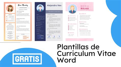 Plantillas De Curriculum Vitae Word Descargar Gratis 2024