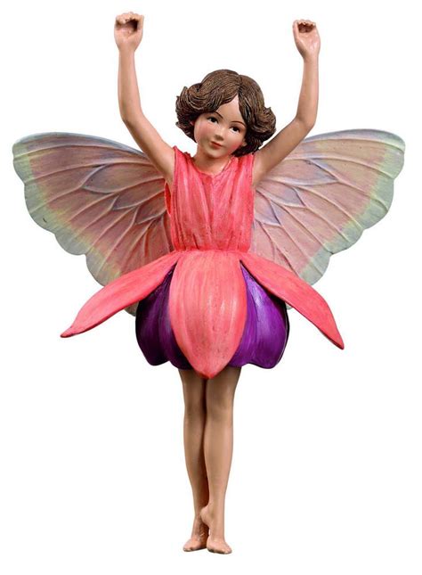 Fuchsia Fairy Ornament Cicely Mary Barker Faerie Figurine Miniature