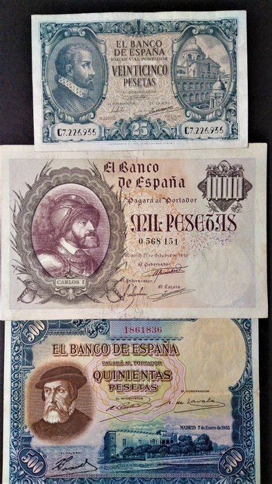 Spain Y Pesetas Various Dates Catawiki