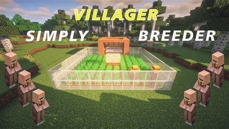 How To Build Simple Infinite Villager Breeder Farm In 2023 Minecraft 1 19 Youtube