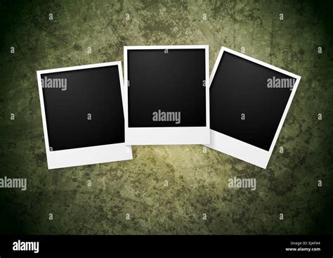 Polaroid Frame On Grunge Wall Background Stock Photo Alamy