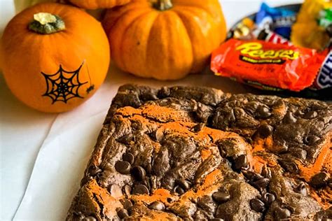 Halloween Fudgy Peanut Butter Chocolate Swirl Brownies Daily