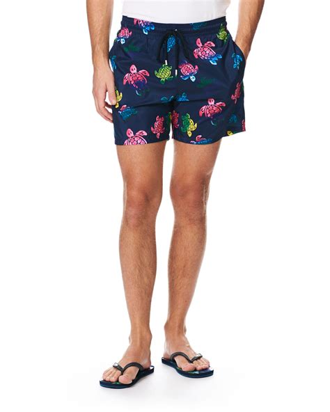 Vilebrequin Mahina Swim Shorts Bleu Marine Turtles Osoitteesta Careofcarl F