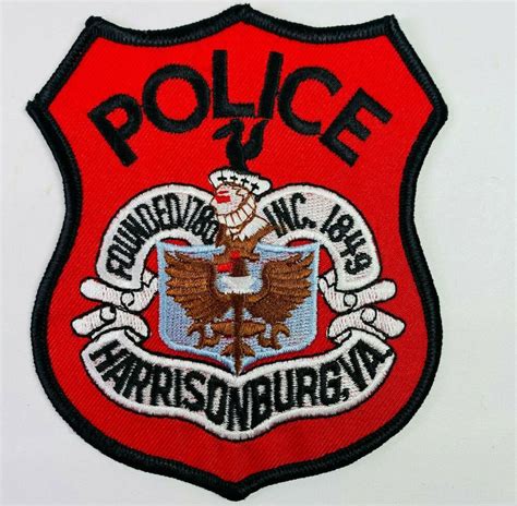 Harrisonburg Police Virginia VA Patch (A3) | eBay | Patches, Police ...