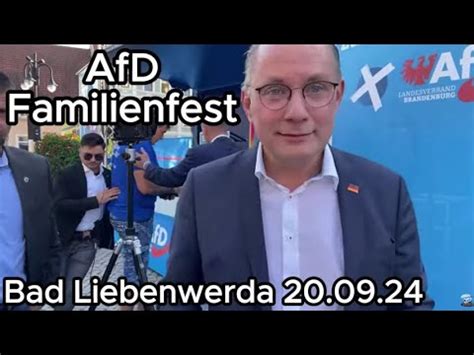 Afd Familienfest Bad Liebenwerda Chrupalla Brandner Youtube