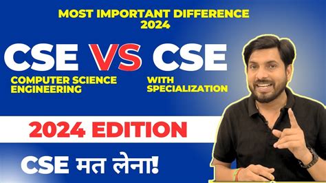 Cse With Cse Specialization Difference Between Cse Core Vs Cse Aiml