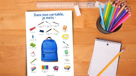 Pense B Te Imprimer Pour Pr Parer Son Cartable