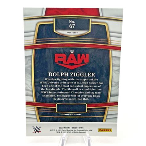 2022 Panini Select WWE Concourse Orange Flash Prizm 67 Dolph Ziggler