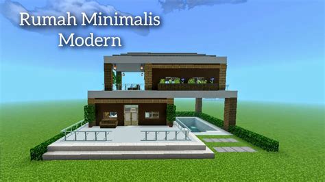 Tutorial Membuat Rumah Minimalis Modern Di Minecraft Minecraftbuild