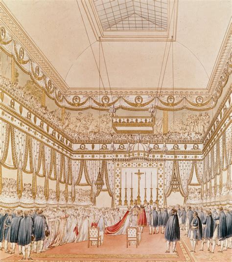 The Marriage Of Napoleon And Marie Louise In The Louvre Chapel