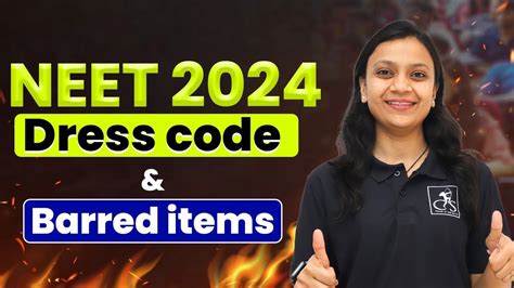 Neet Dress Code Barred Items Neet Ntaupdate Youtube